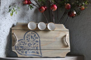 Serving Board - White Bowls